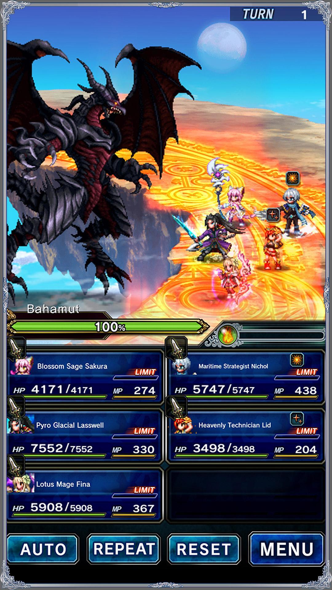 FINAL FANTASY  BRAVE EXVIUS ゲームのスクリーンショット