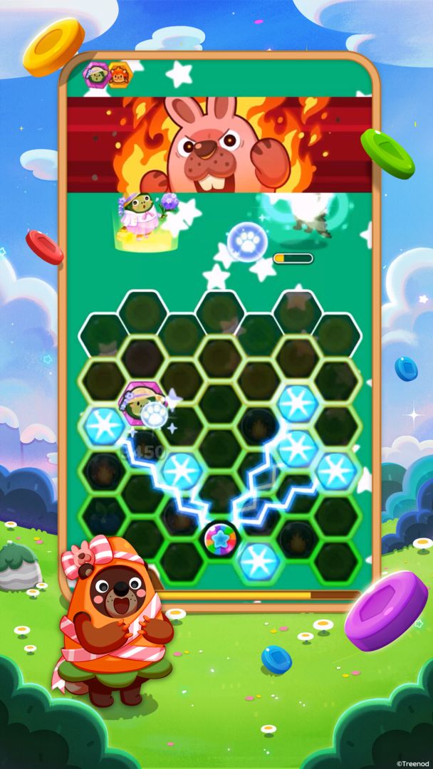 Screenshot of LINE Pokopang - puzzle game!