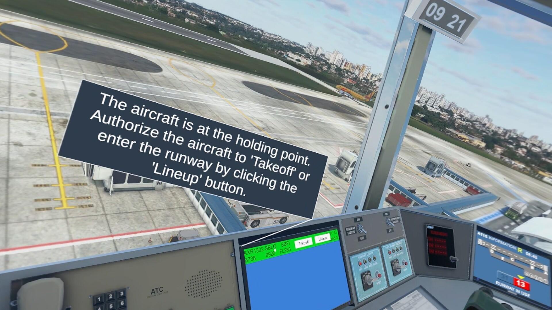 Cuplikan Layar Game V-Air Traffic Control