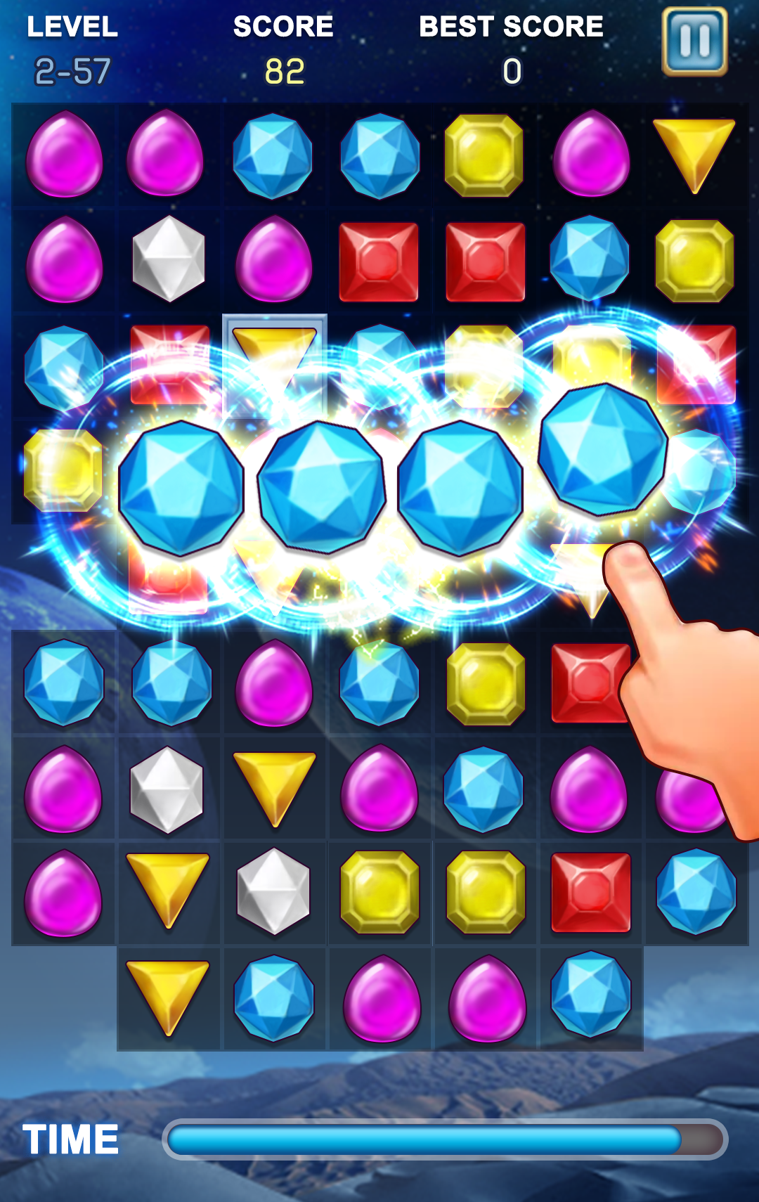 Cuplikan Layar Game Jewels Star