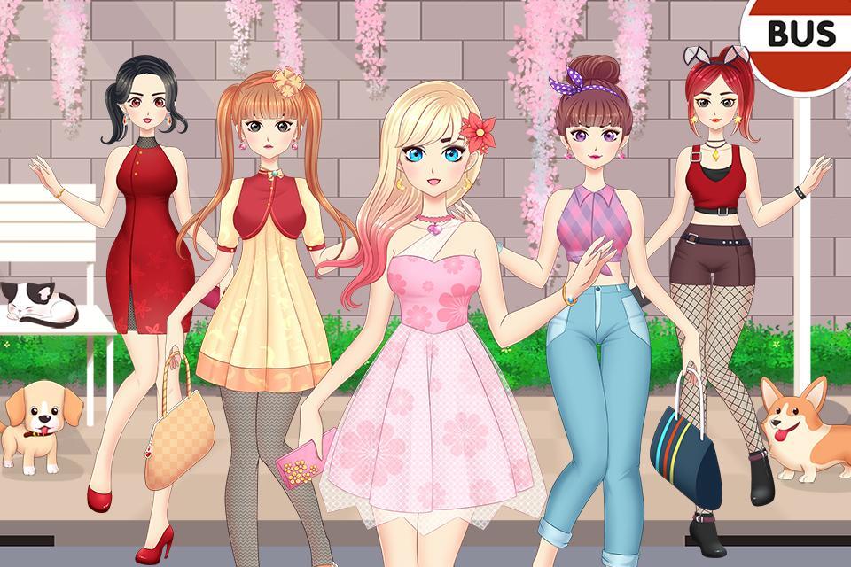 Screenshot 1 of Moda de Anime: Vestir a Chicas 1.0.7