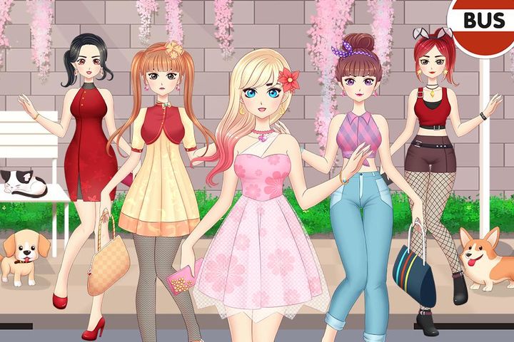 Screenshot 1 of Anime Girls Dress up Games 1.0.7