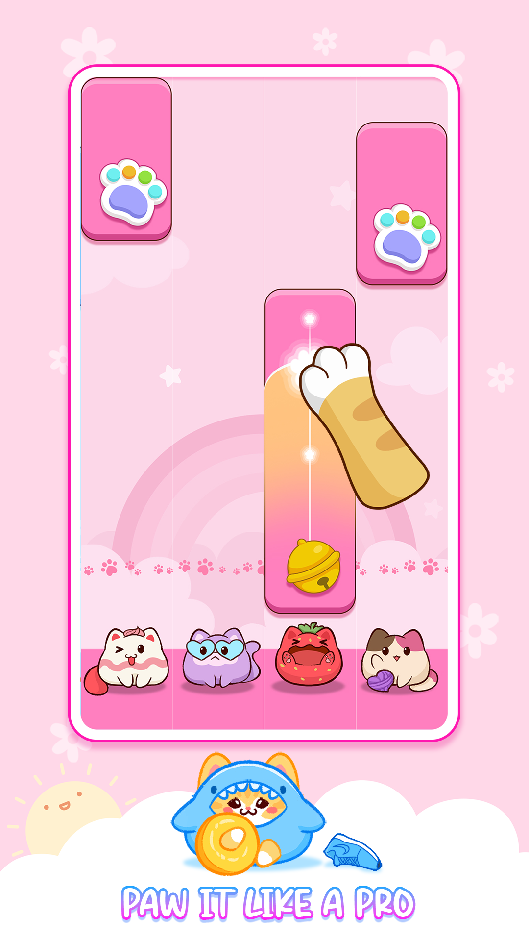 Cat Tiles: Cute Piano Game Game Screenshot