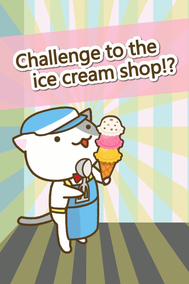 Cat ice cream shop screenshot game