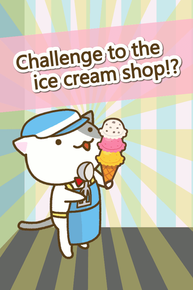 Cat ice cream shop Game Screenshot
