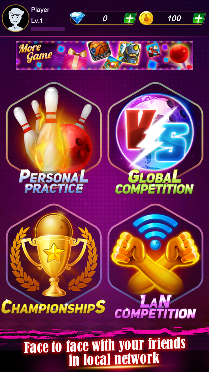 3Dボウリング - キングスマッシュ ゲームのスクリーンショット