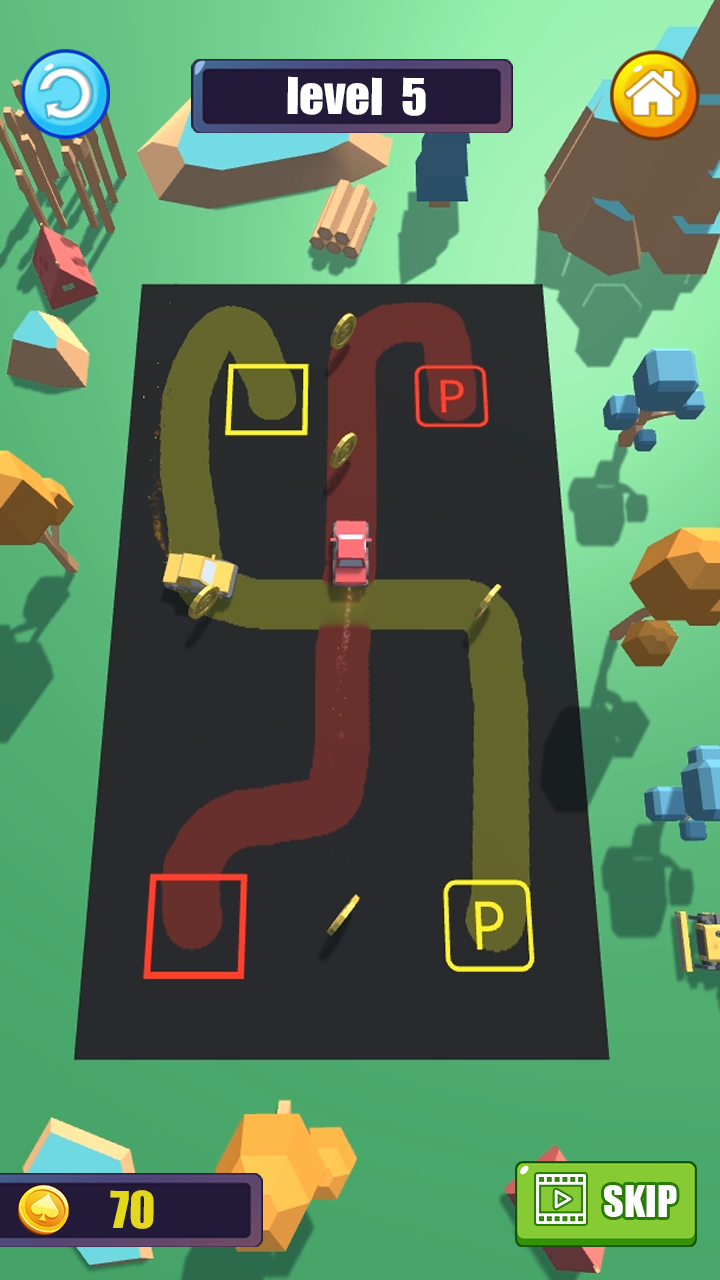 Draw Car : Park Master 게임 스크린 샷