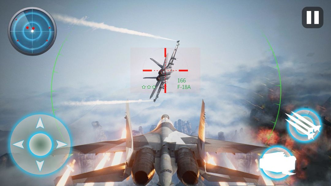 Screenshot of Aircraft Combat:Modern War planes