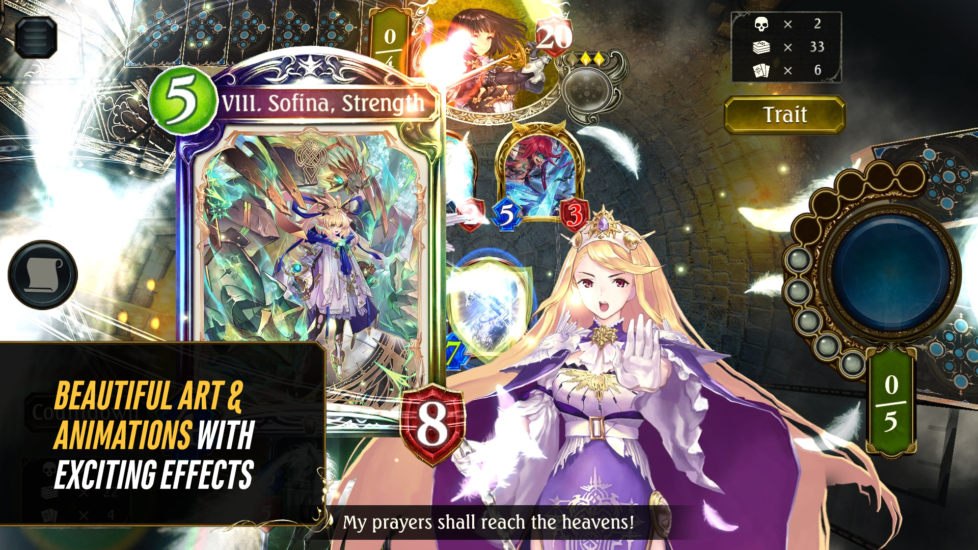 Shadowverse CCG ภาพหน้าจอเกม