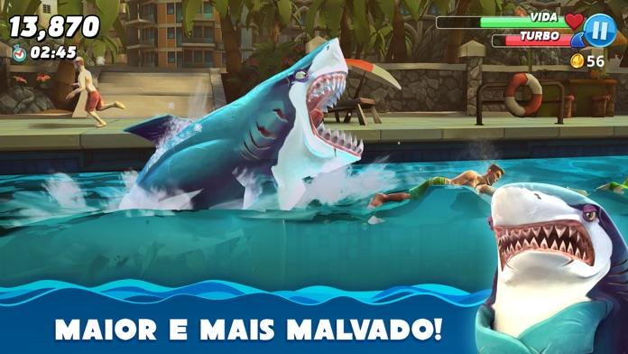 Captura de Tela do Jogo Hungry Shark World