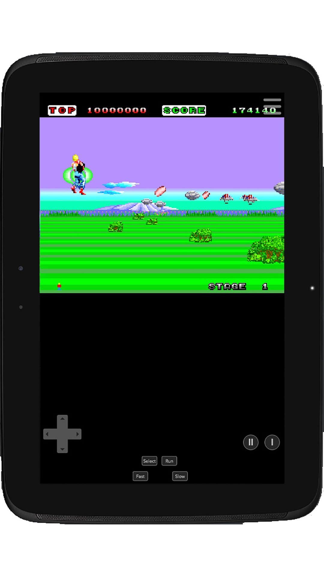 Space Harrier PCE Game Screenshot