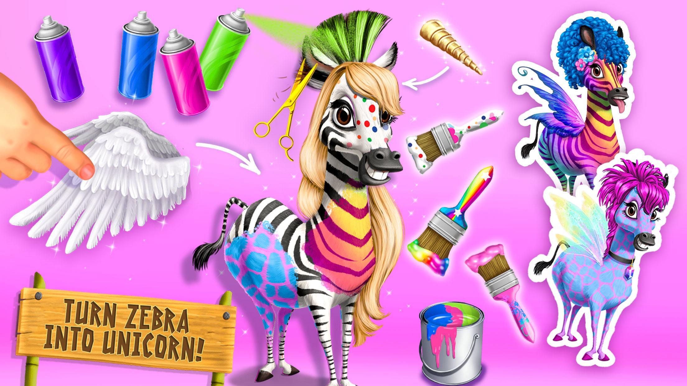 Jungle Animal Hair Salon 2 Game Screenshot