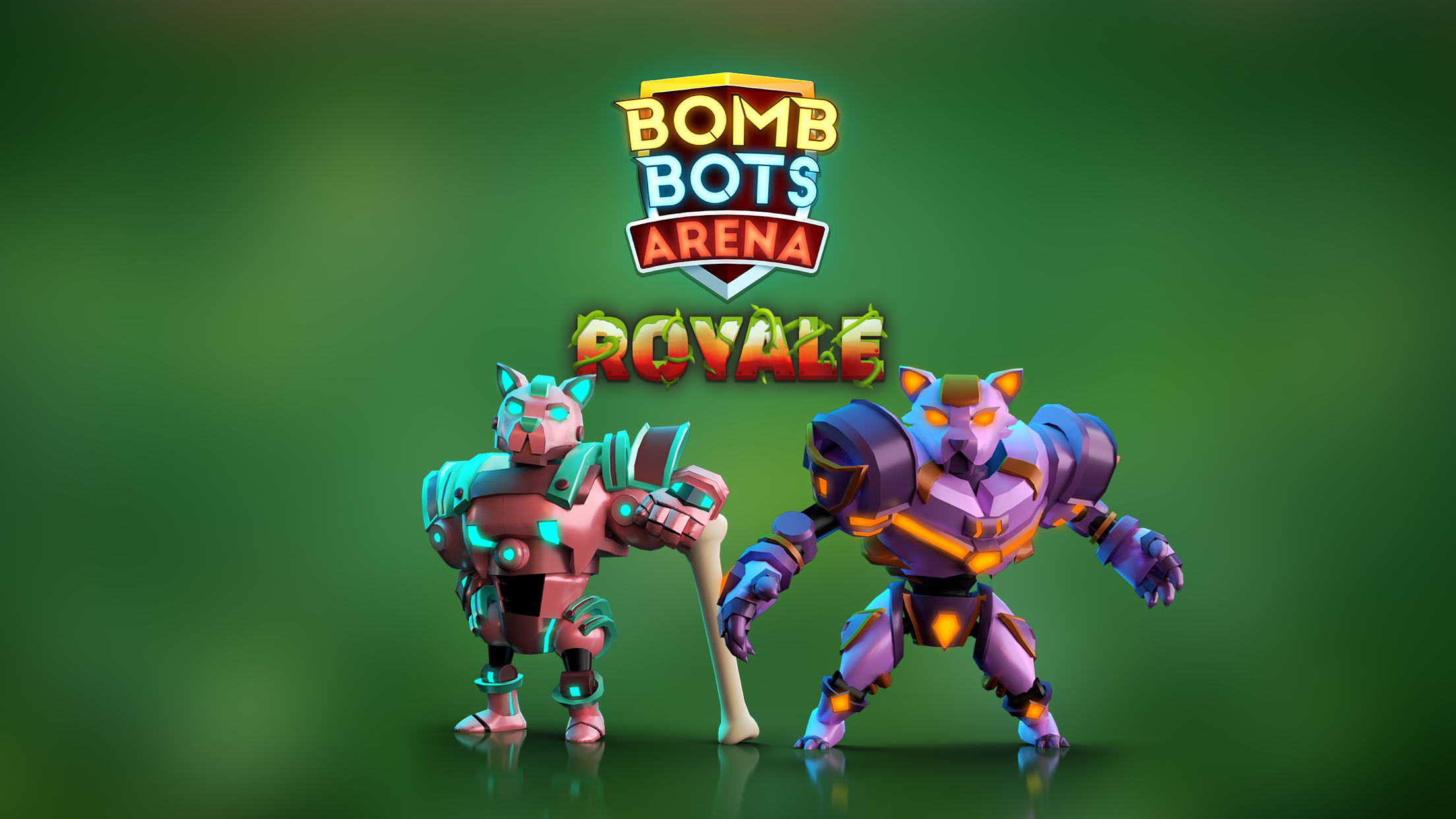 Screenshot 1 of Bomb Bots Arena - ผู้เล่นหลายคน 0.7.198