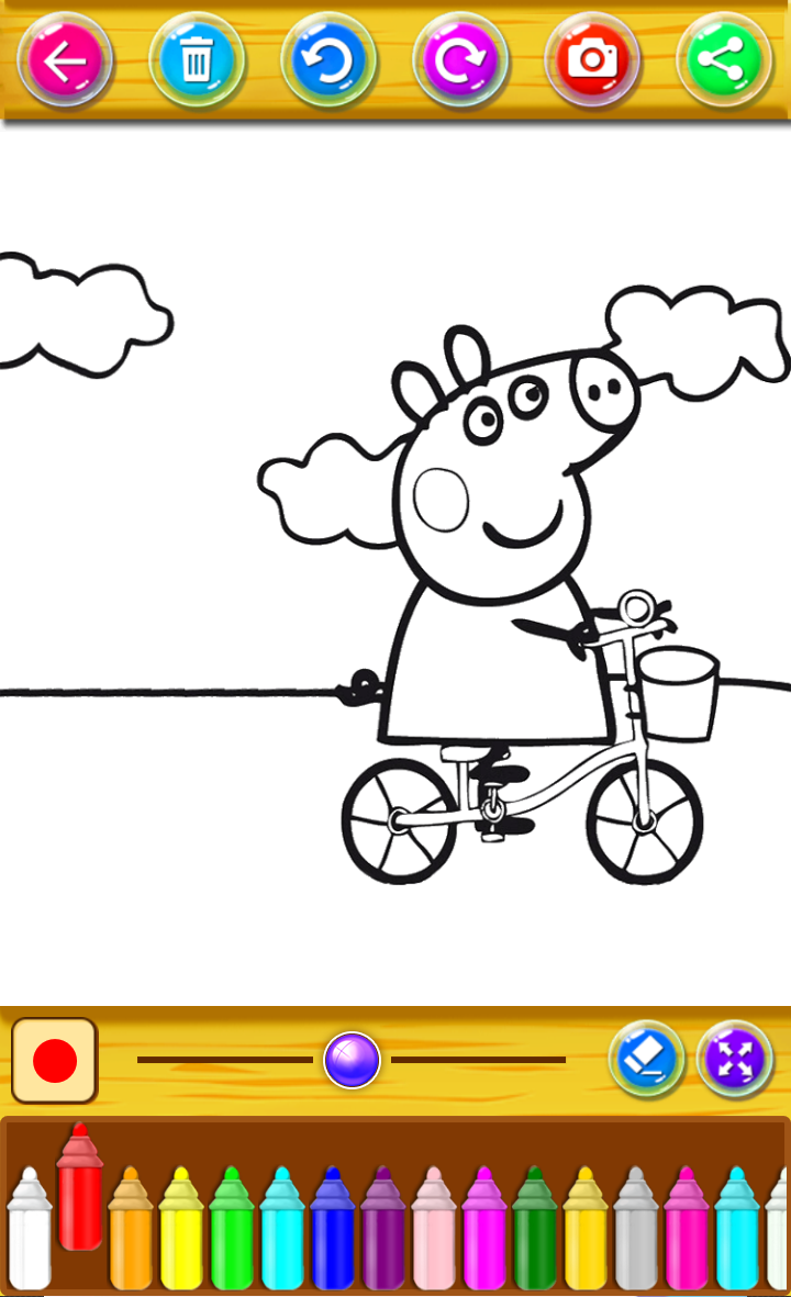 coloring book  pépa Game Screenshot