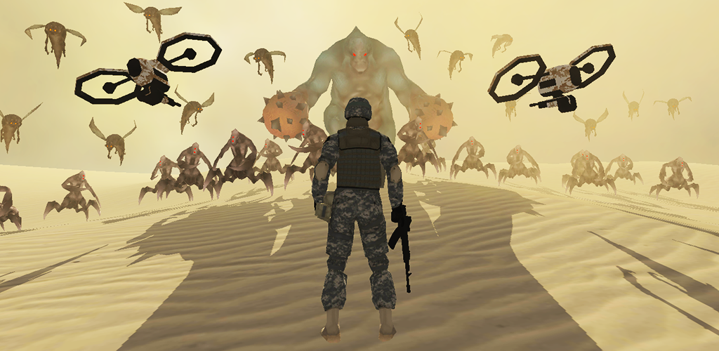 Banner of Earth Protect Squad: Third Person Shooting Game 