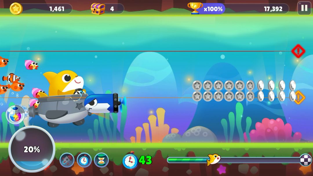 Baby Shark Run Away screenshot game