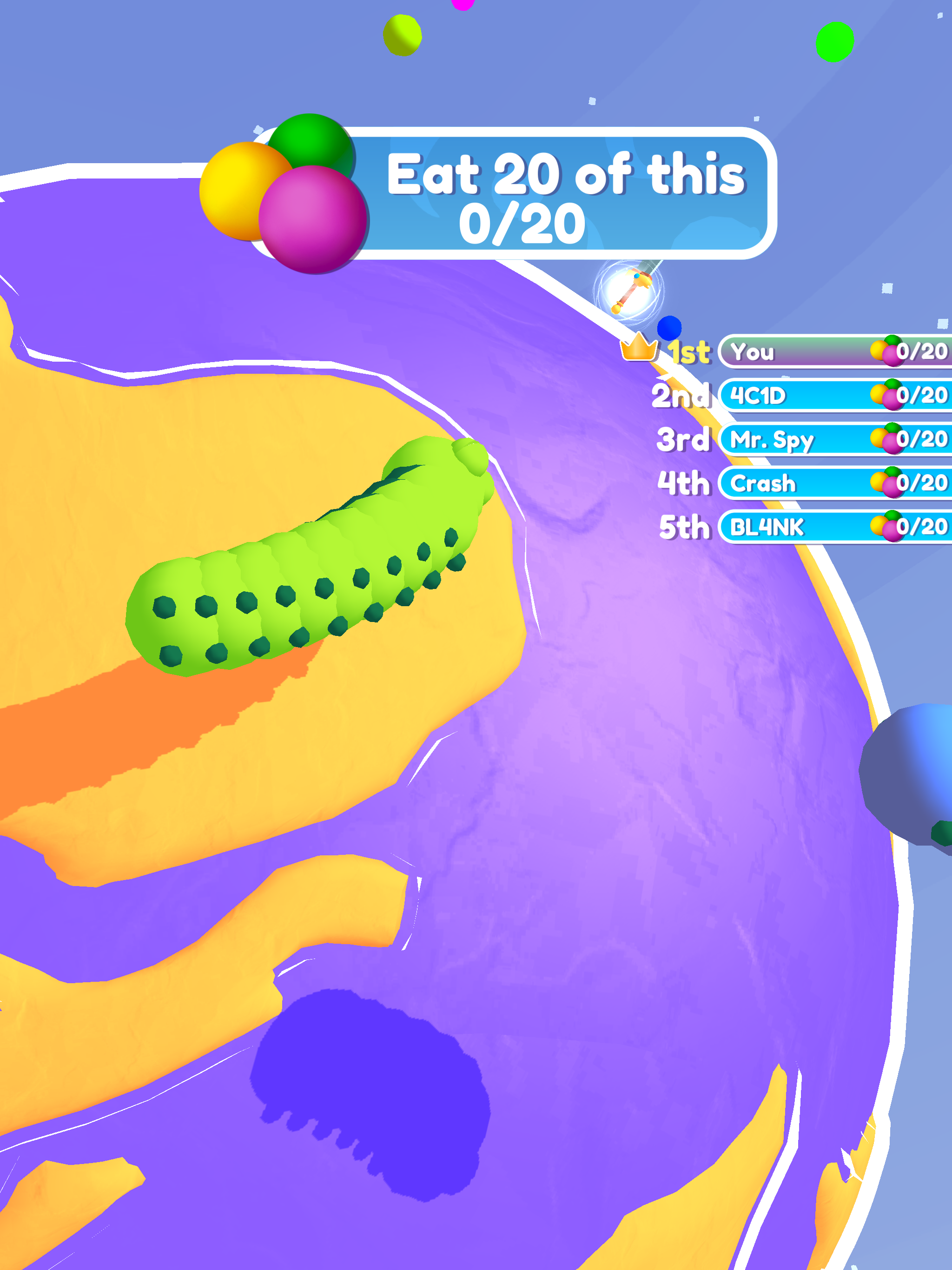 Apple Worm Game Screenshot