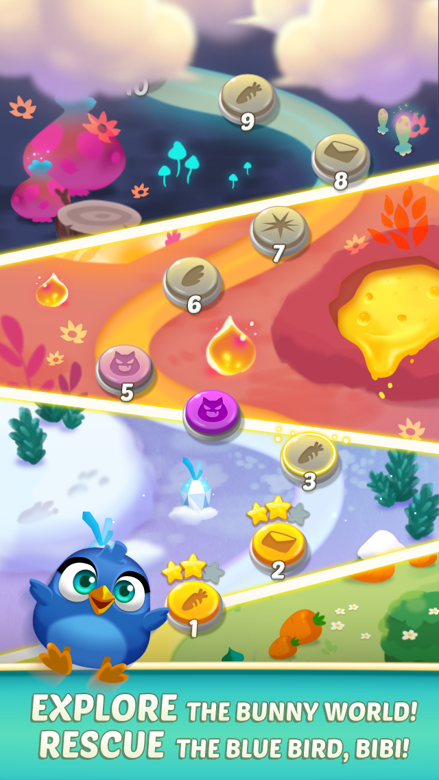 Bunny Pop 2: Beat the Wolf Game Screenshot