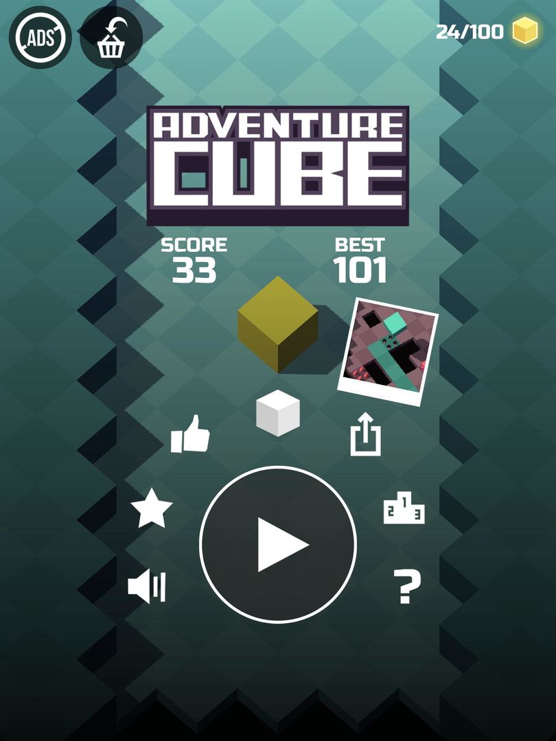 Adventure Cube 게임 스크린 샷