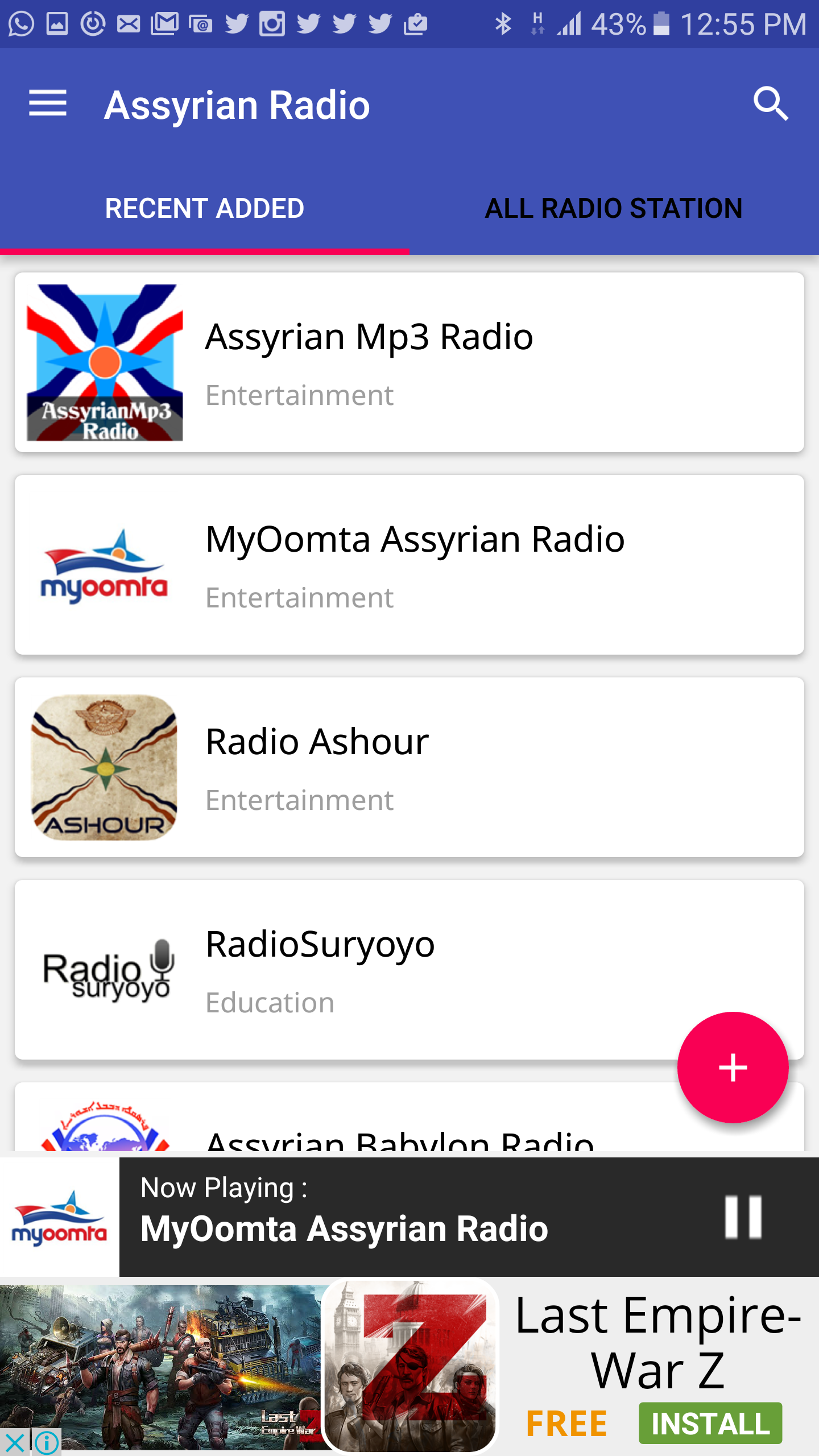 Assyrian Radio screenshot game