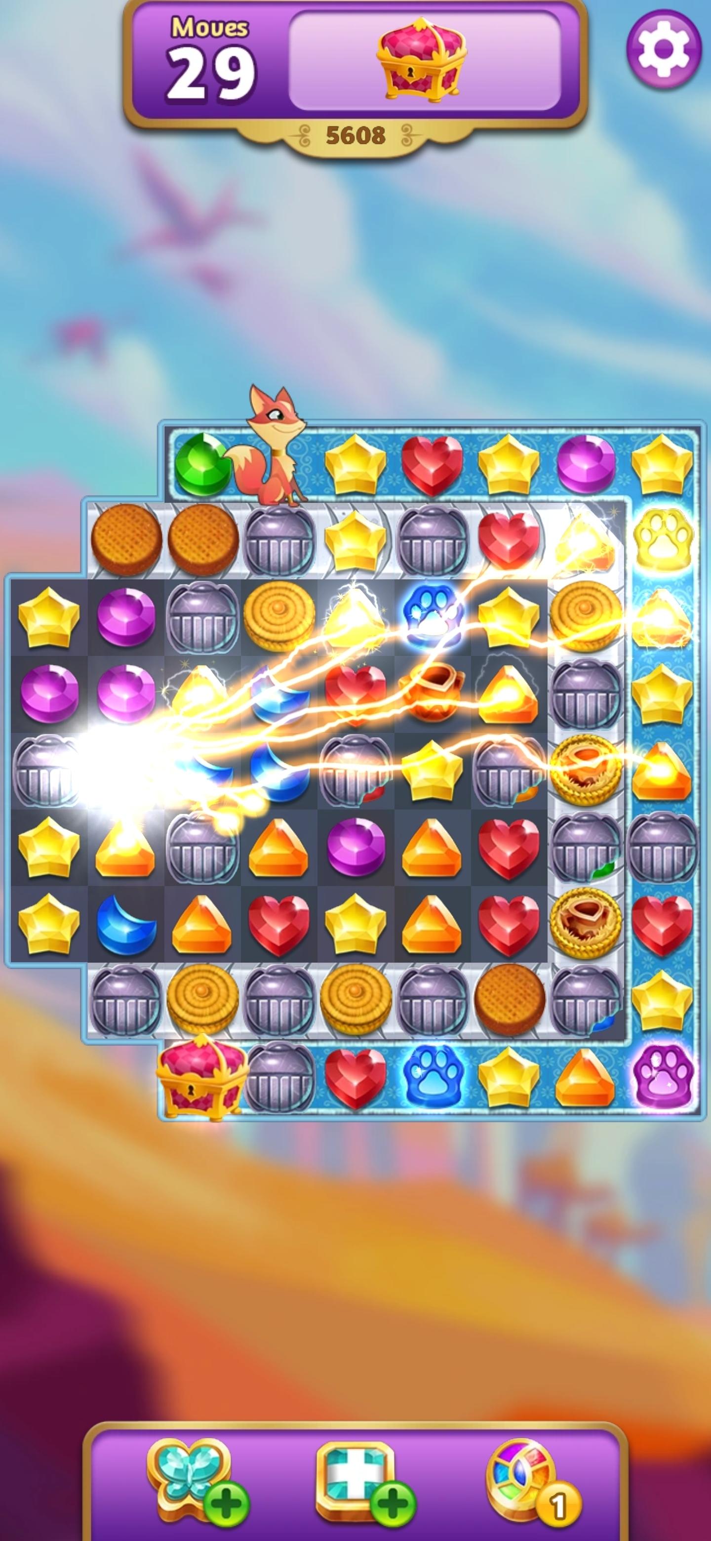 Genies & Gems - Match 3 Game Game Screenshot