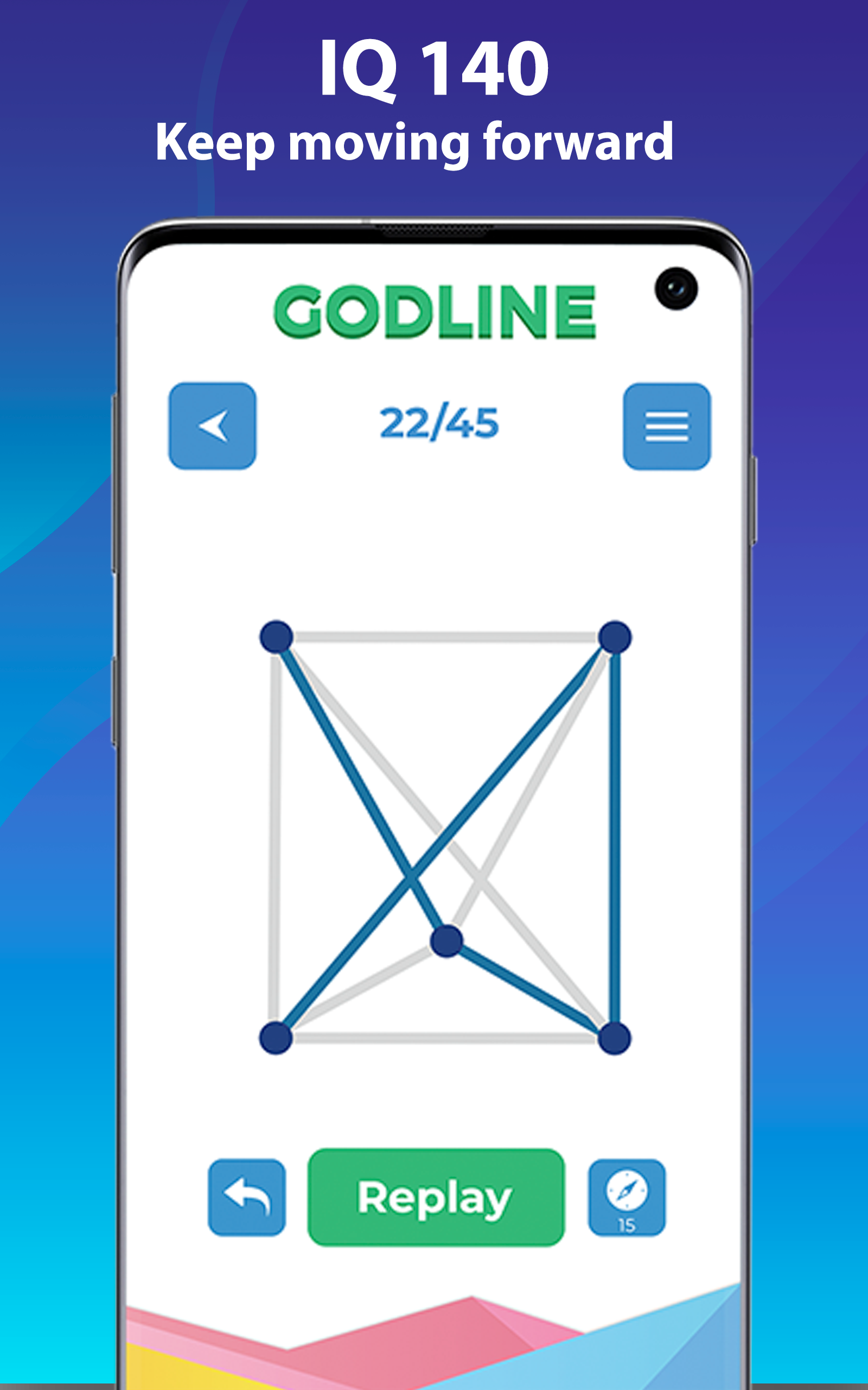 Screenshot of 1Line Connect 2020 - String Puzzle - Single Stroke