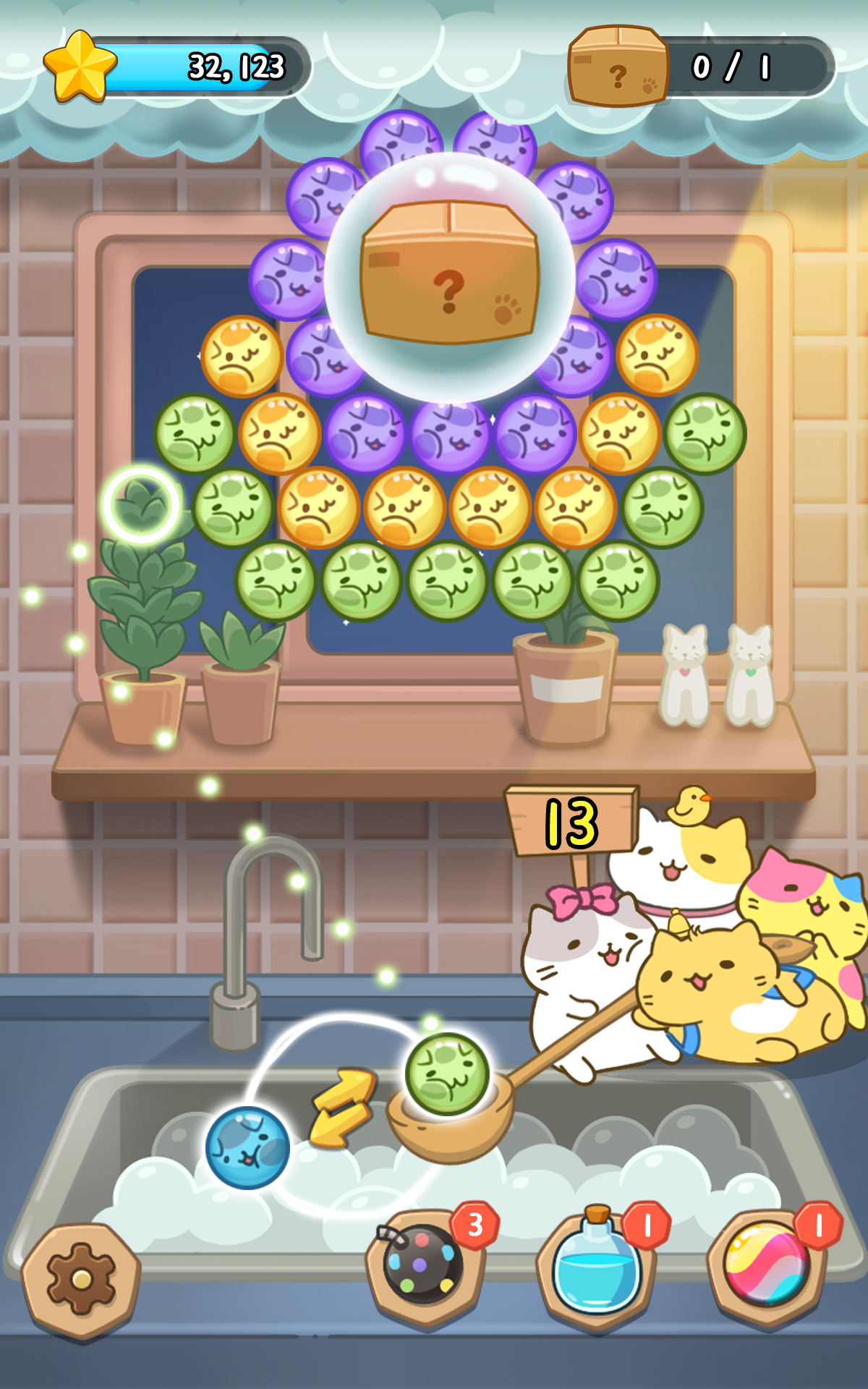 MitchiriNeko Bubble: Shooter Game Screenshot