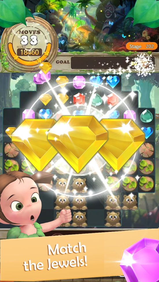 珠宝森林：匹配3拼图 ภาพหน้าจอเกม