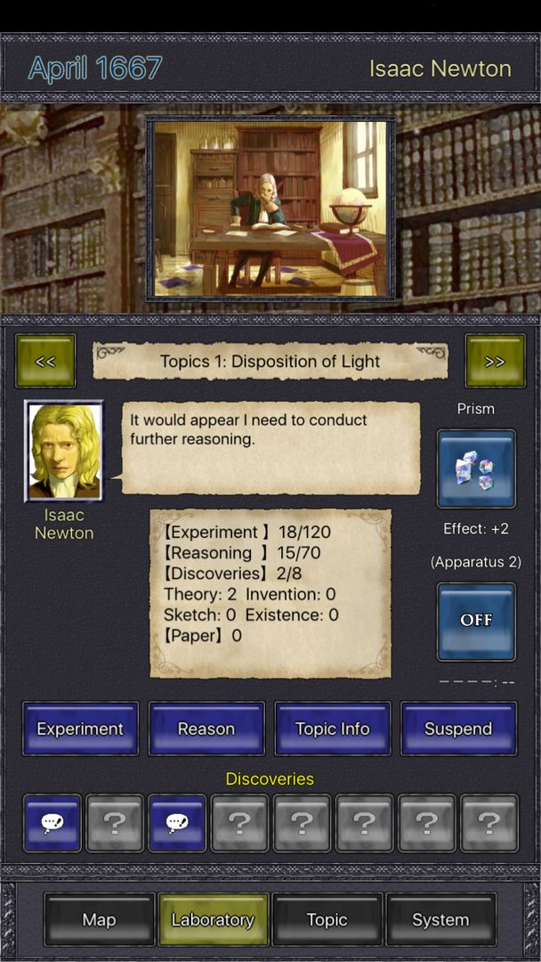 Screenshot of PRINCIPIA: Master of Science