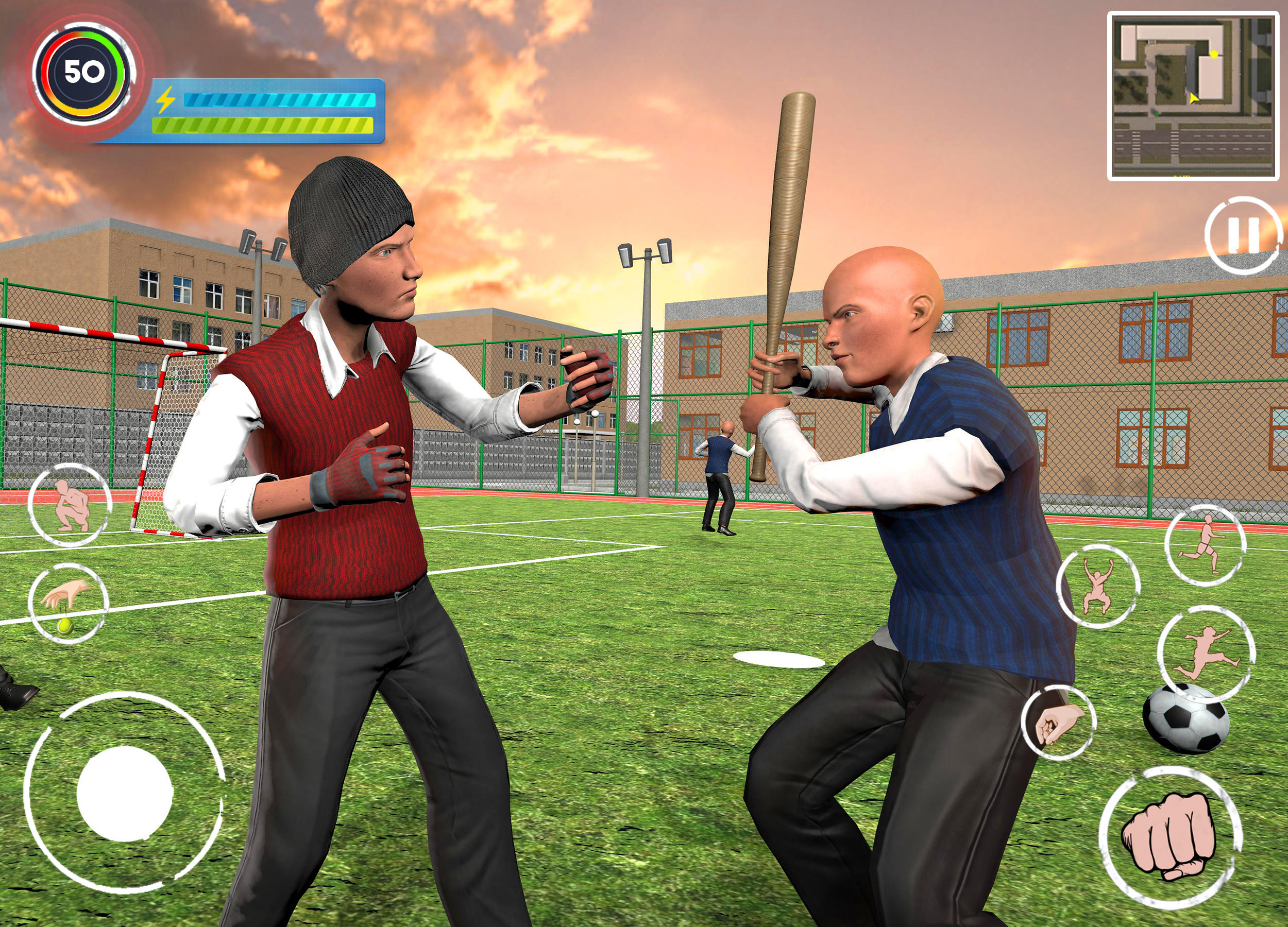 Screenshot of Bad Bully Guys School Fight