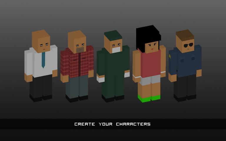 Pixel - Unturned Survive HD Game Screenshot