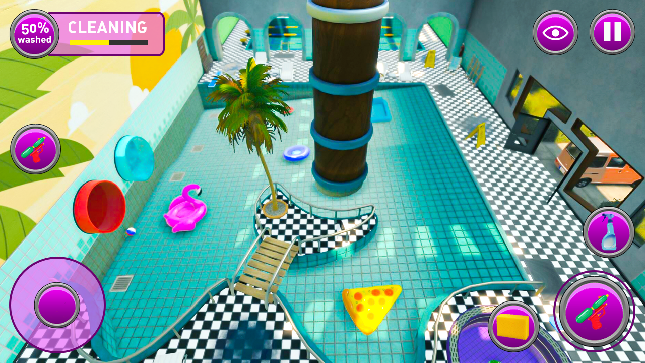 Screenshot 8 of Pool Cleaning Sim Games 23 