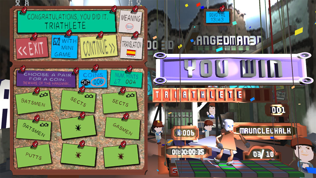 Ahorcado 3D - Hangedman 3D 게임 스크린 샷
