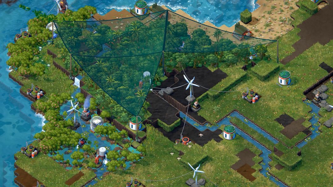 Terra Nil ภาพหน้าจอเกม