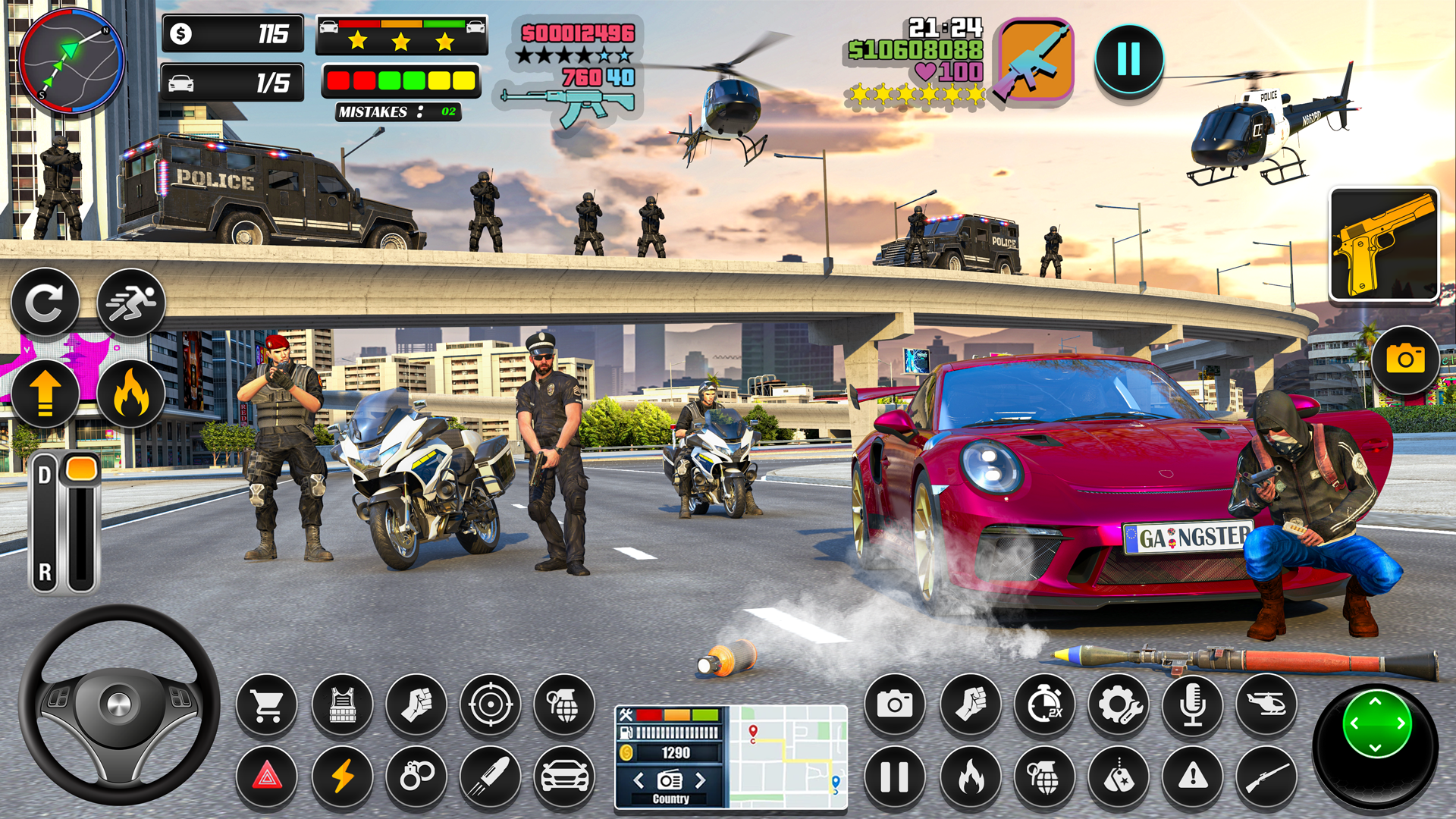 Screenshot 1 of 警察自行車追逐模擬器 6.6