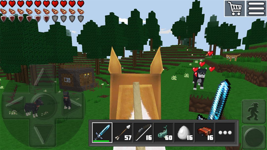 Screenshot of World of Cubes Survival Craft