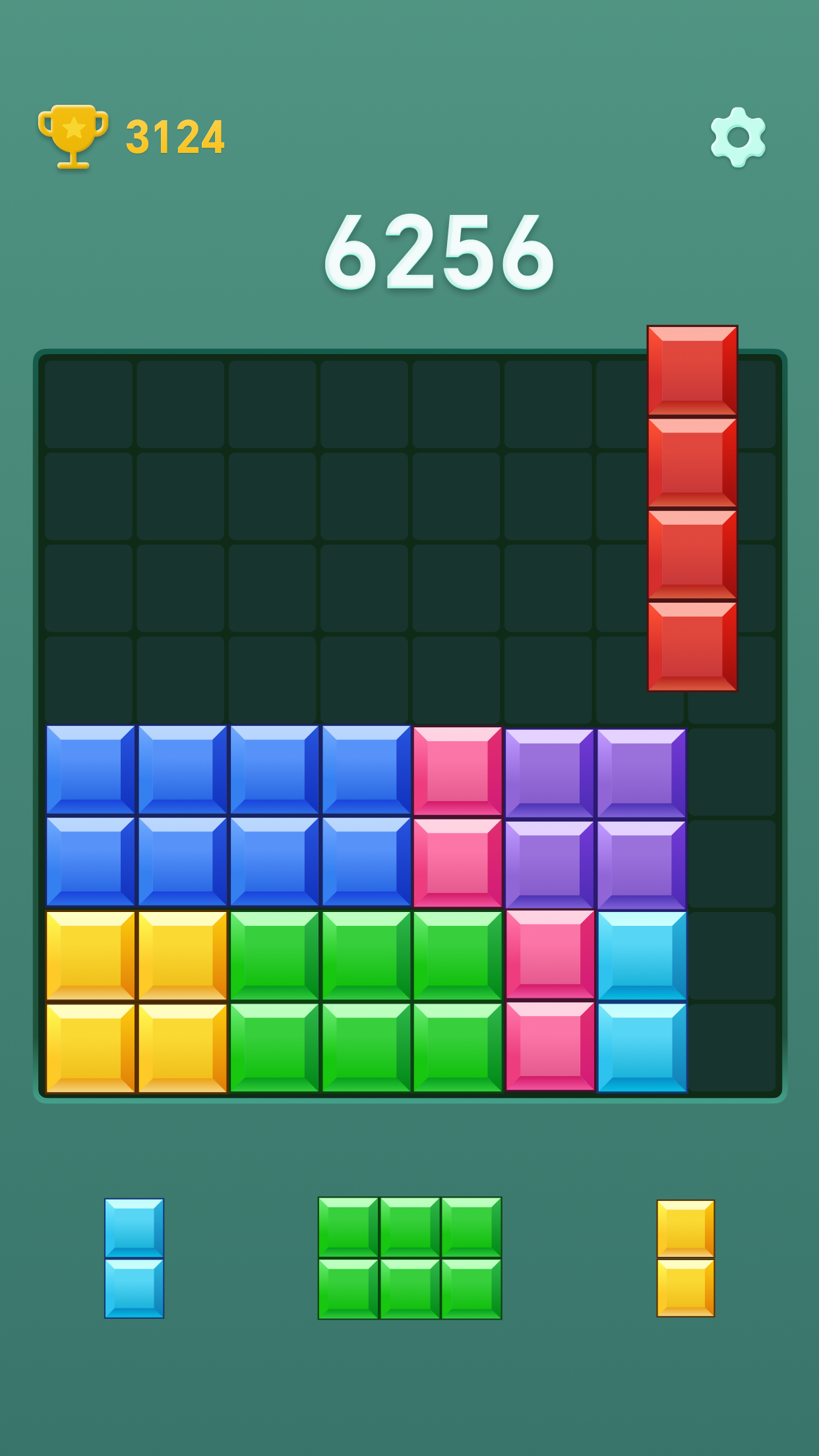 Green Block Blast! Game Screenshot