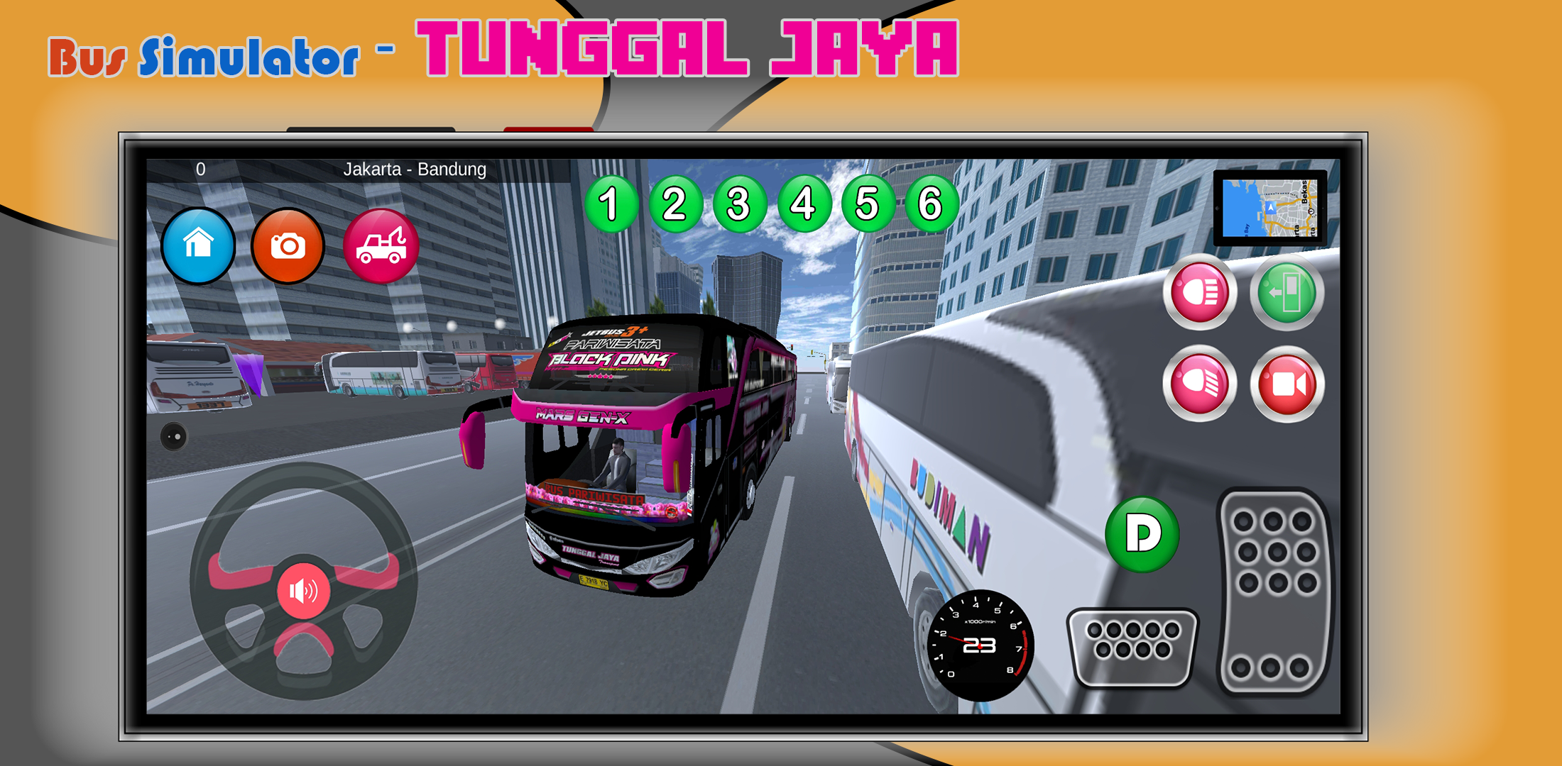 Bus Telolet Tunggal Jaya Game Screenshot