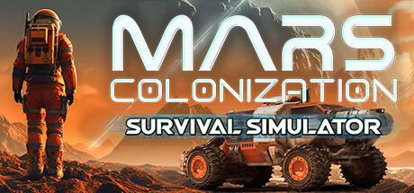 Banner of Mars-Kolonisierung. Überlebenssimulator 
