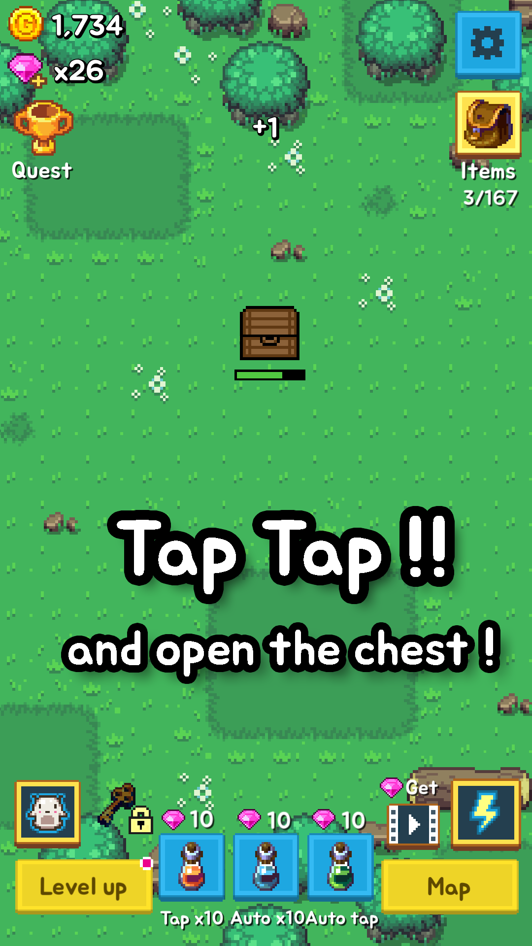 Screenshot 1 of I-tap ang Chest - Idle Clicker 5.2