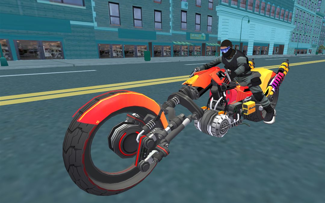 Screenshot of Police Sci Fi Bike Rider 3D