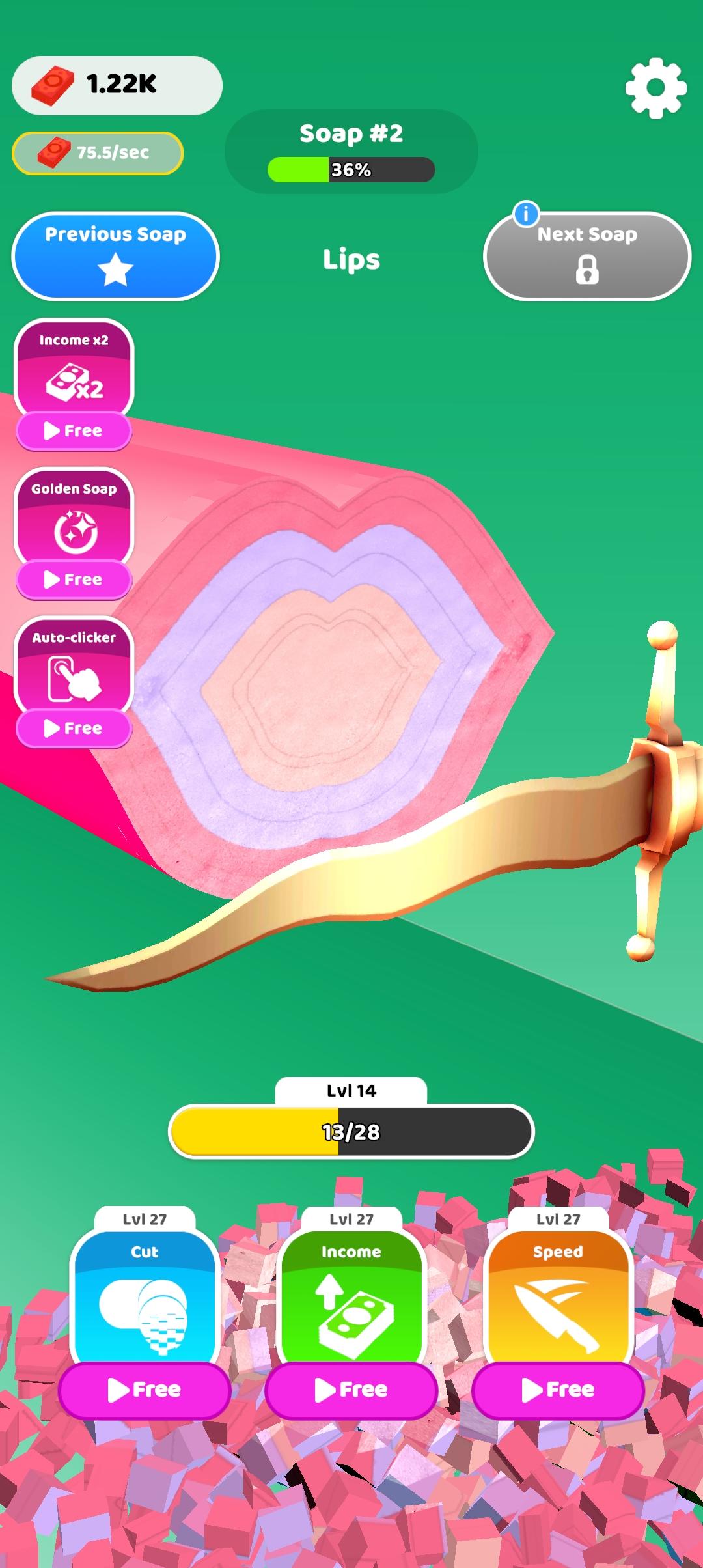 Idle Soap ASMR ゲームのスクリーンショット