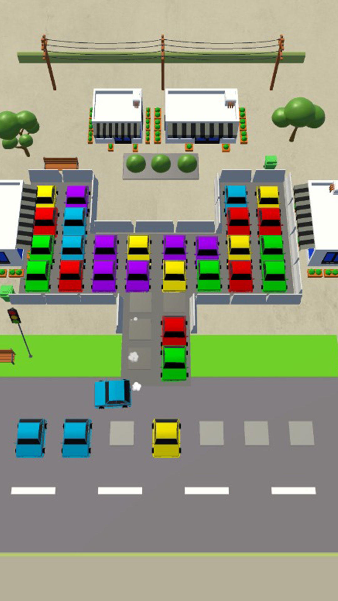 Captura de Tela do Jogo Triple Car Jam 3d Car Puzzle