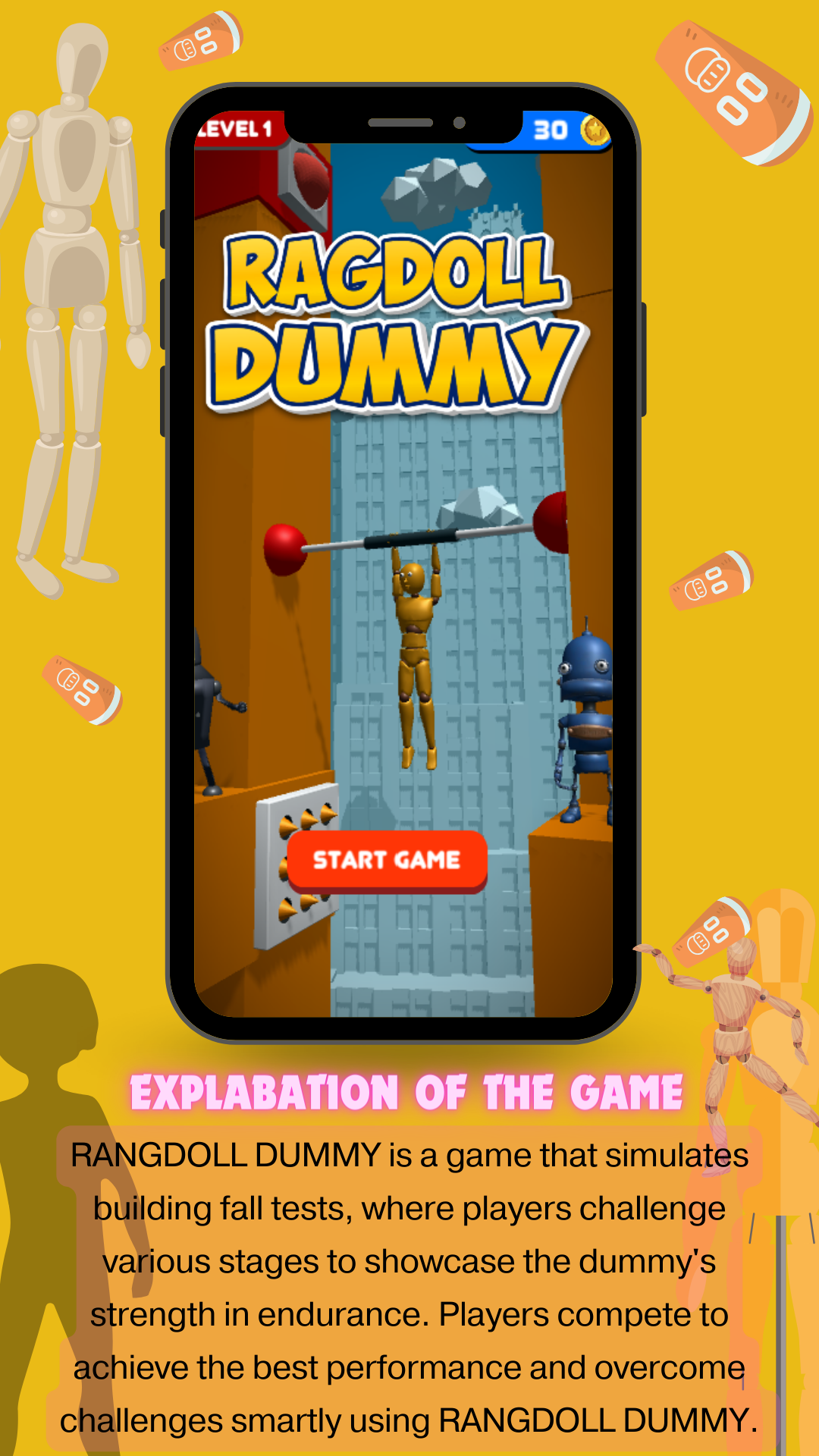 Escape Ragdoll dummy Game Screenshot