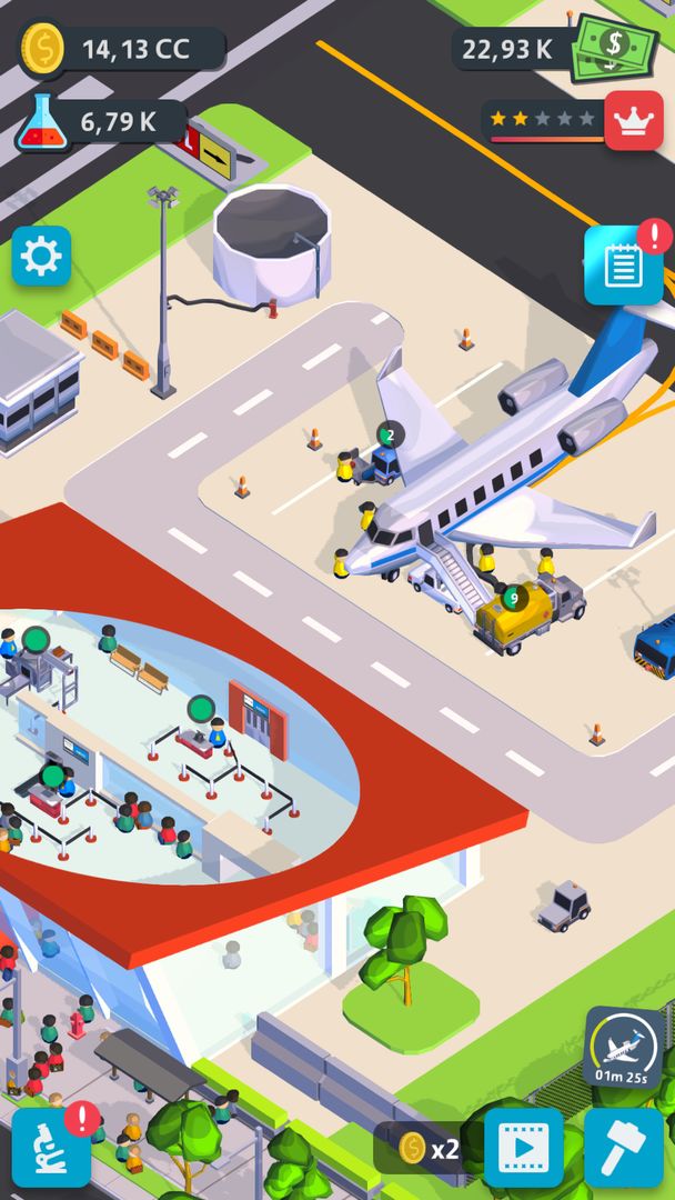 Airport Inc. - 유휴 공항 타이쿤 게임 게임 스크린 샷