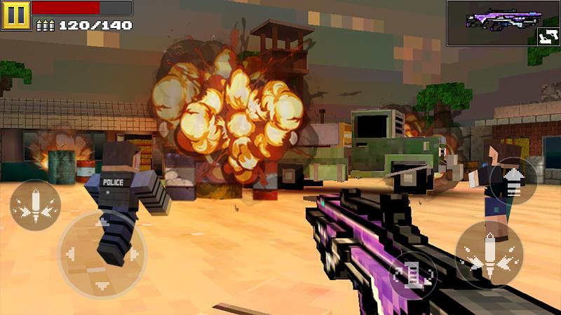 Pixel Shooting 3D Game Screenshot