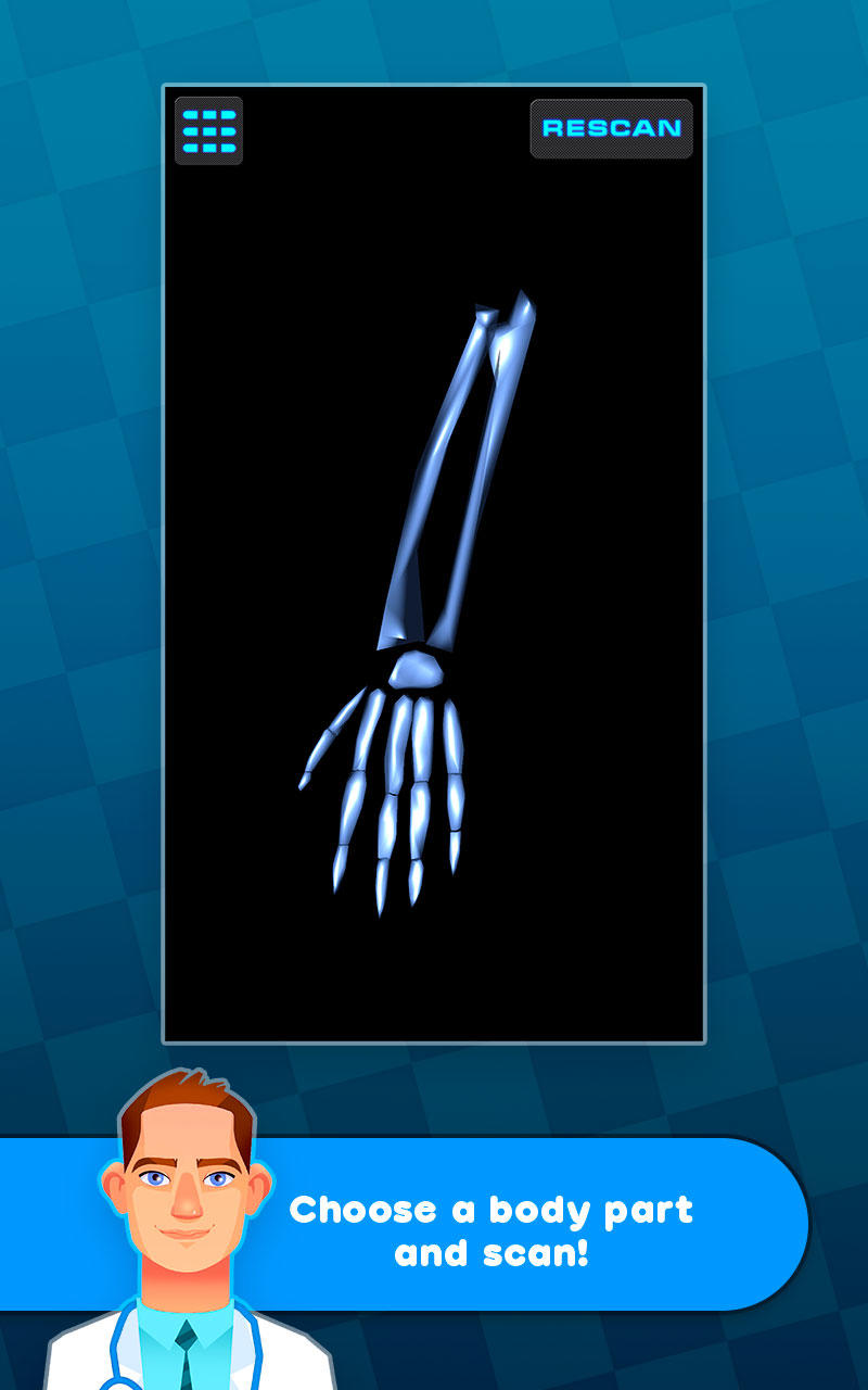 Dr. Simulator: Full Body X-Ray Game Screenshot