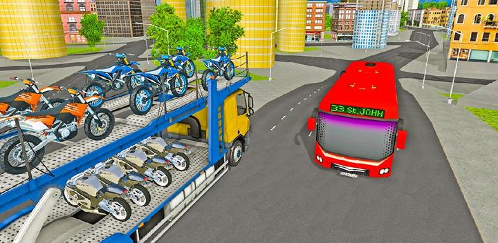 Banner of Bike Transport Truck Driver 6.0