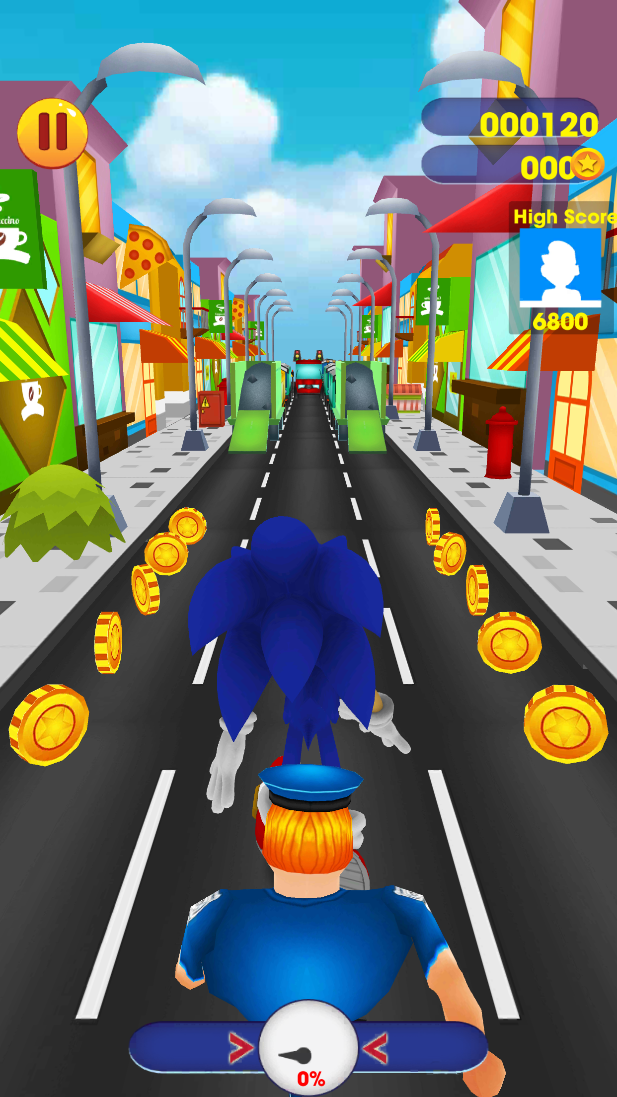 Screenshot of Blue Hedgehog Dash Endless Run