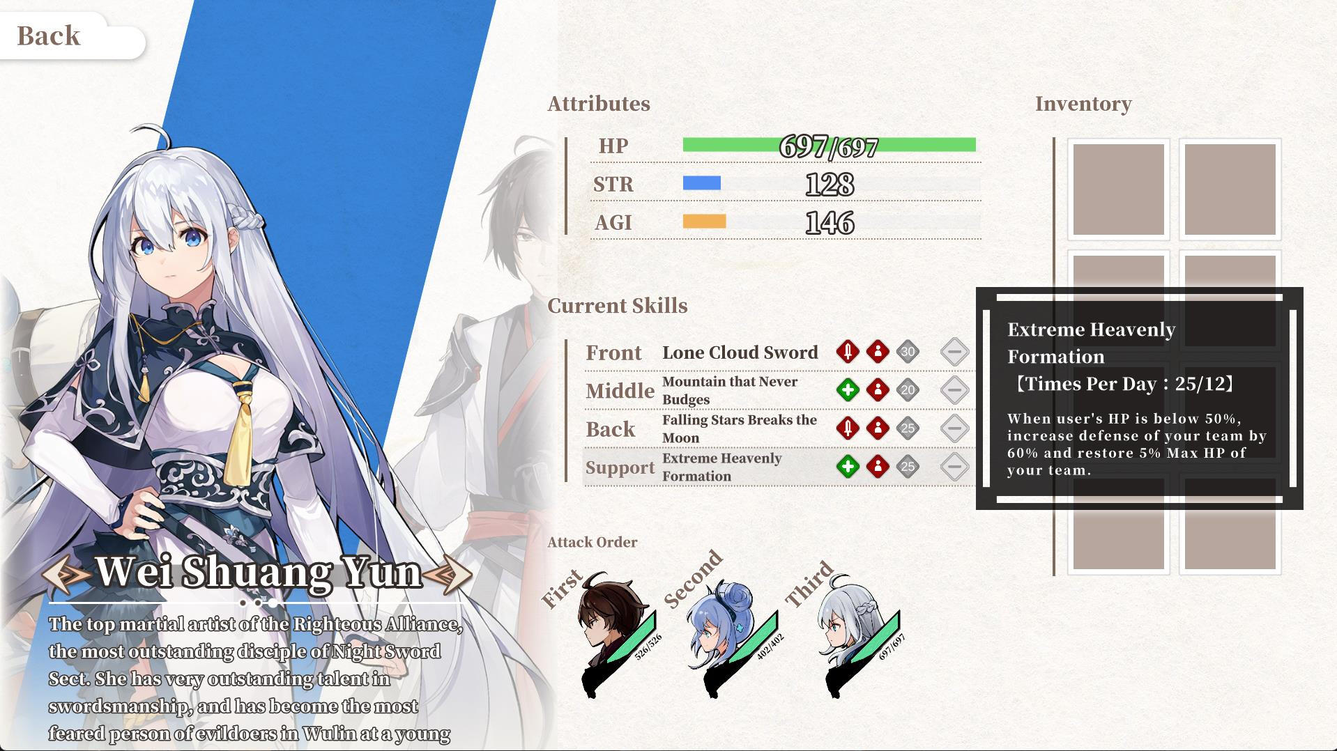 Screenshot of Blades of Jianghu: Ballad of Wind and Dust